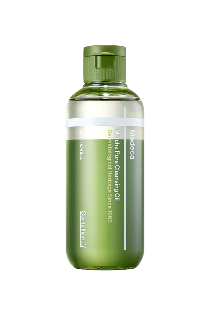 CENTELLIAN24 Madeca Matcha Pore Cleansing Oil 200 ml | Aceite Limpiador Bifásico para Poros y Puntos Negros con Matcha y Centella